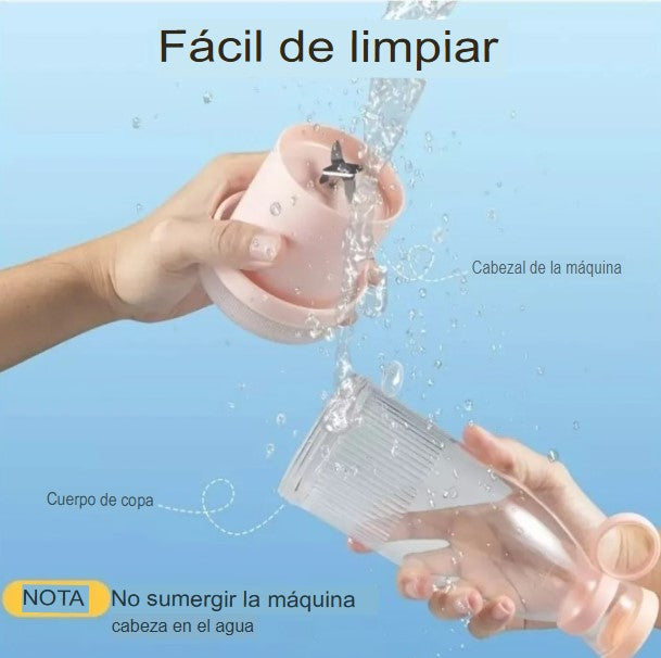 Batidora Portatil Recargable Por Usb