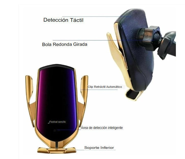 Soporte con Cargador Inalambrico