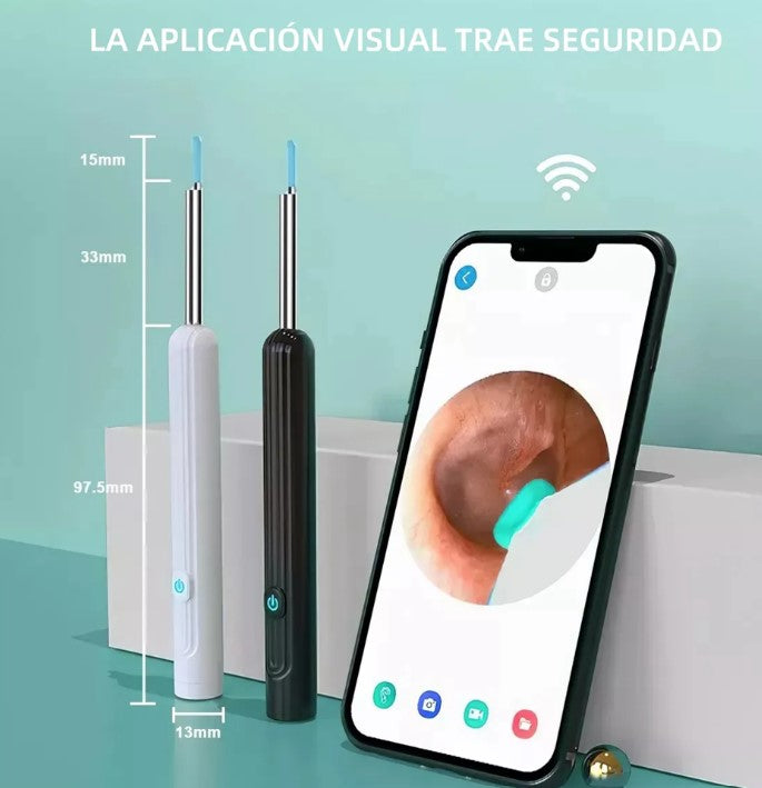 Otoscopio Limpiador Oidos Luz Camara HD