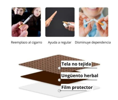 3 Cajas Parche Antitabaco Transdérmico
